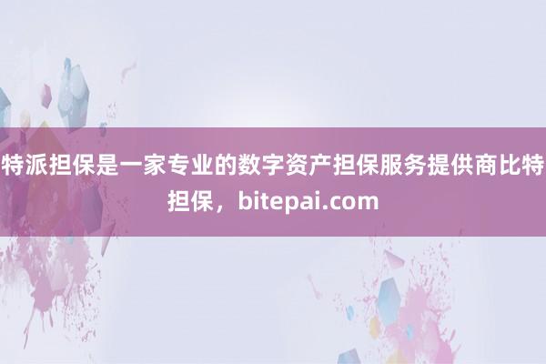 比特派担保是一家专业的数字资产担保服务提供商比特派担保，bitepai.com