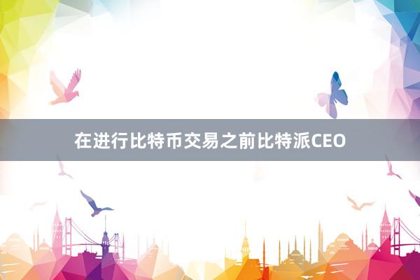 在进行比特币交易之前比特派CEO