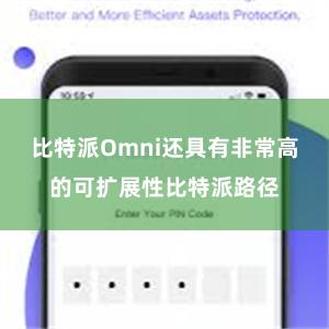 比特派Omni还具有非常高的可扩展性比特派路径